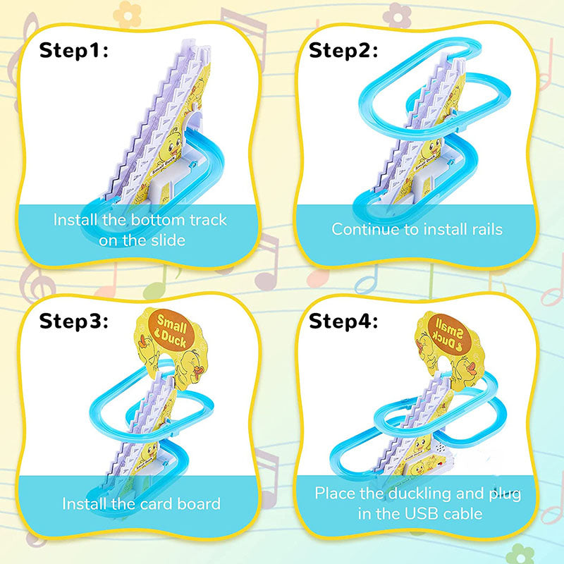 Little Duck Climbing Toy - Small Duck Climbing Stairs