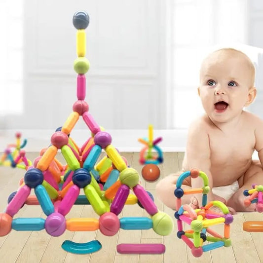 36 piece Kids Magnetic Construction Set Magnetic Balls Stick Building Blocks Montessori Educational Toys For Children Gift