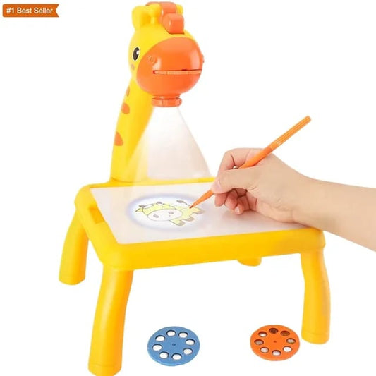 Tablet Kids Drawing Toys Projector for Children Light Drawing Board