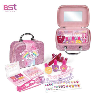 Kids Makeup Kit for Girl, 30PCS Washable Safe & Non-Toxic Cosmetic Halloween Makeup Toys, Princess Dress Up Makeup Set Toys with Cosmetic Bag for 3-12 Year Old Kids Girls Toys Halloween