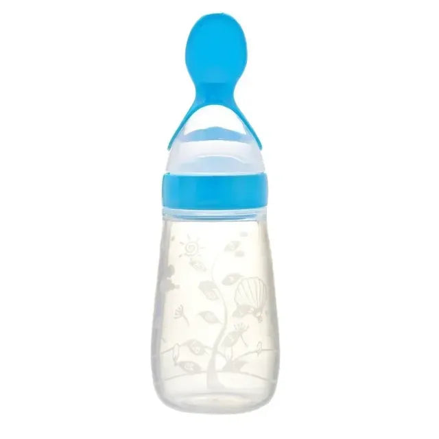 Silicon Baby Spoon Bottle Feeder Drooper Medicine Kids New Born Accessories