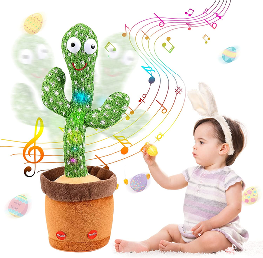 Dancing Cactus Baby Toys for Girls Boys, Talking Cactus Baby Toy 0-6